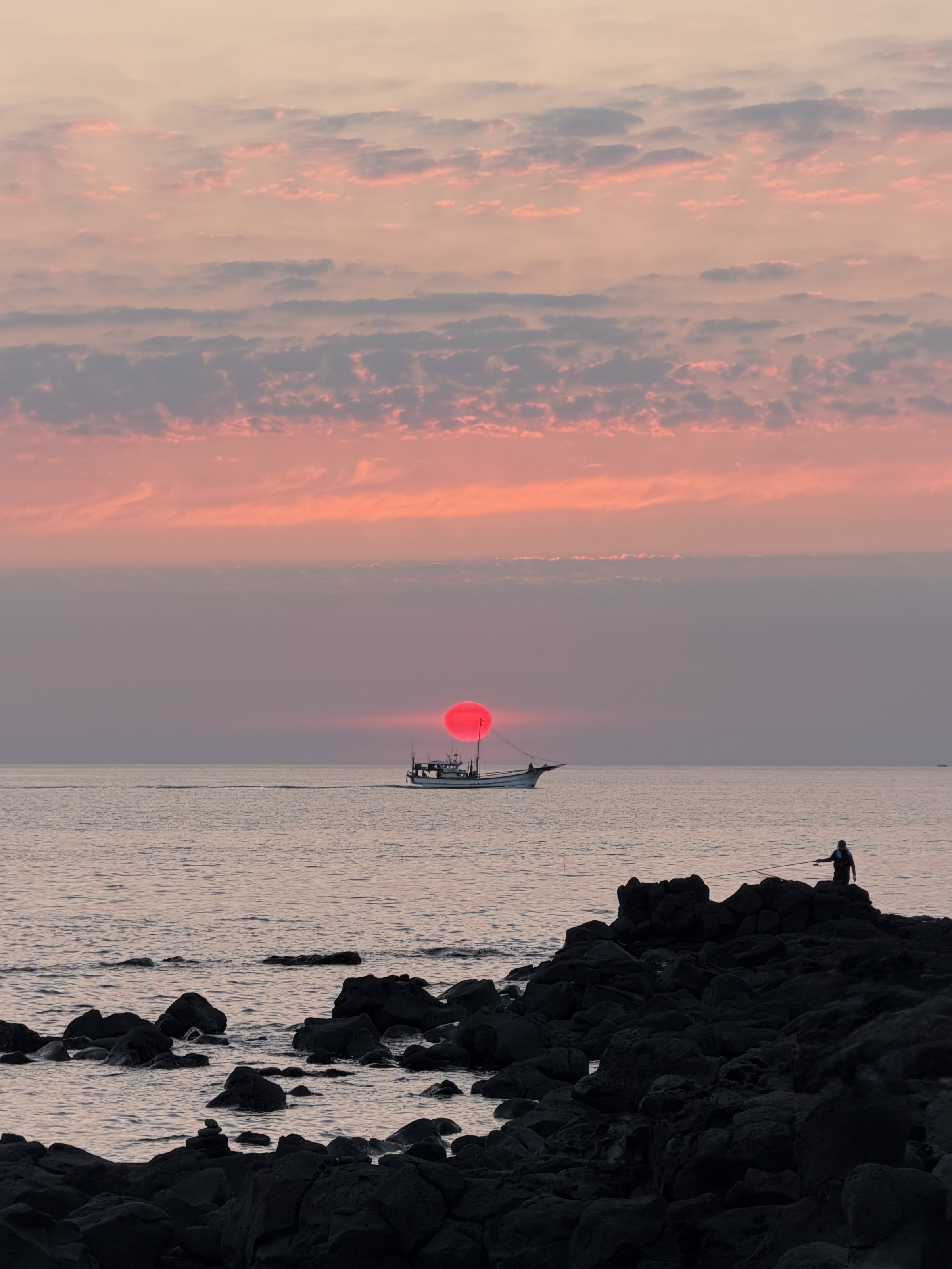 Wo der Abend ins Meer glitt