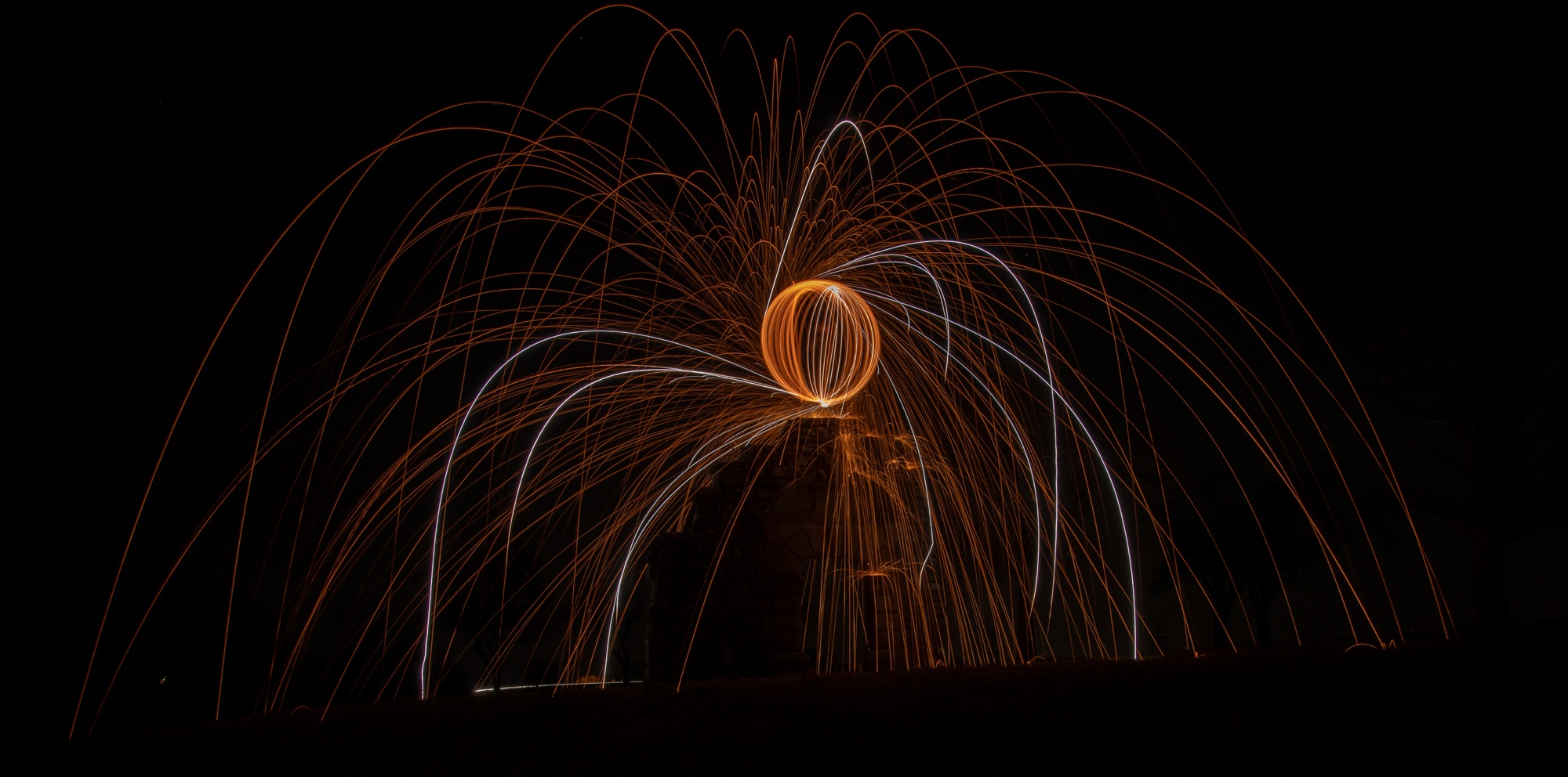 Porte De La Grange En Light Painting