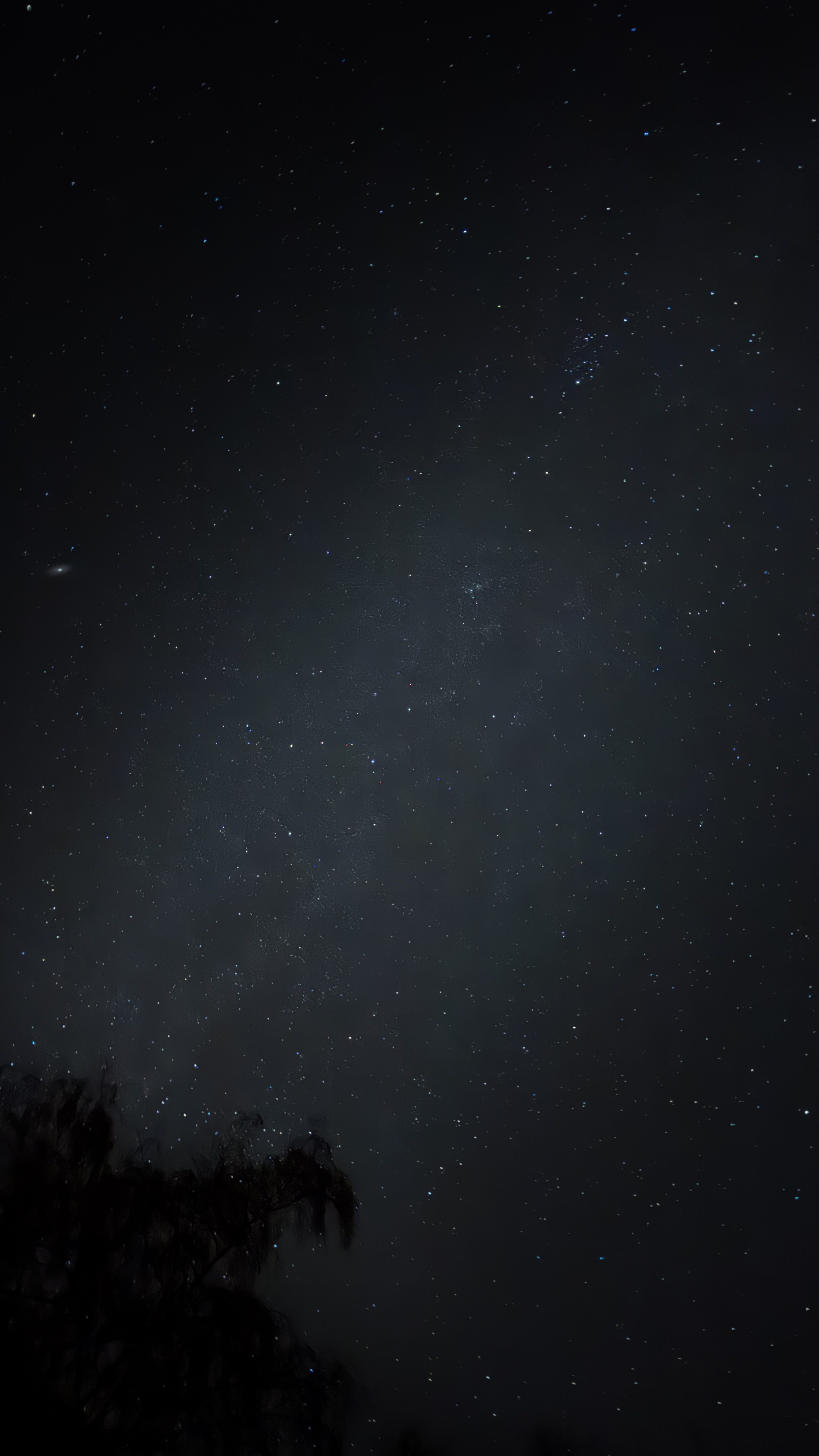 Die Milchstrasse in Begleitung der Andromedagalaxie