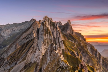 Ein flüchtiger Moment nach Sonnenuntergang