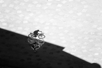 The edge of the shadow